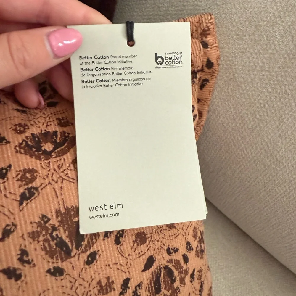 West Elm Terracotta Patterned Pillow Set